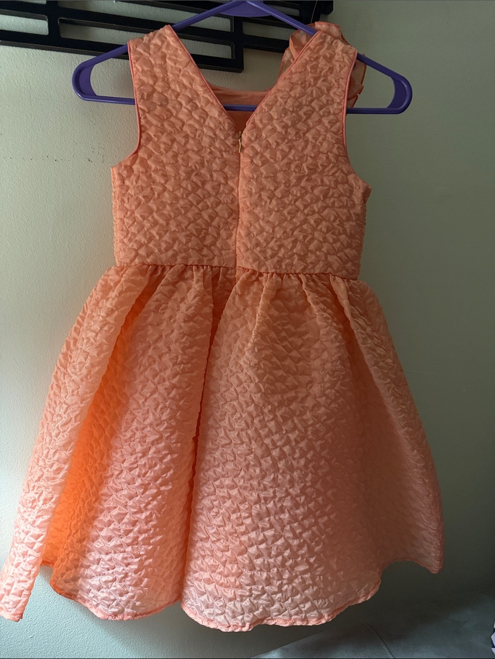 Ted Baker Coral Floral Rosette Textured Party Dress - Picture 3 of 5
